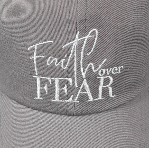 Faith Over Fair Trendy Baseball hat Breathable %100 Cotton material - Picture 2 of 13